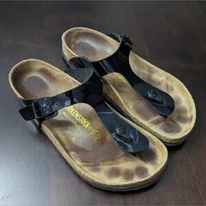 Birkenstock Women's Glossy Black Sandals